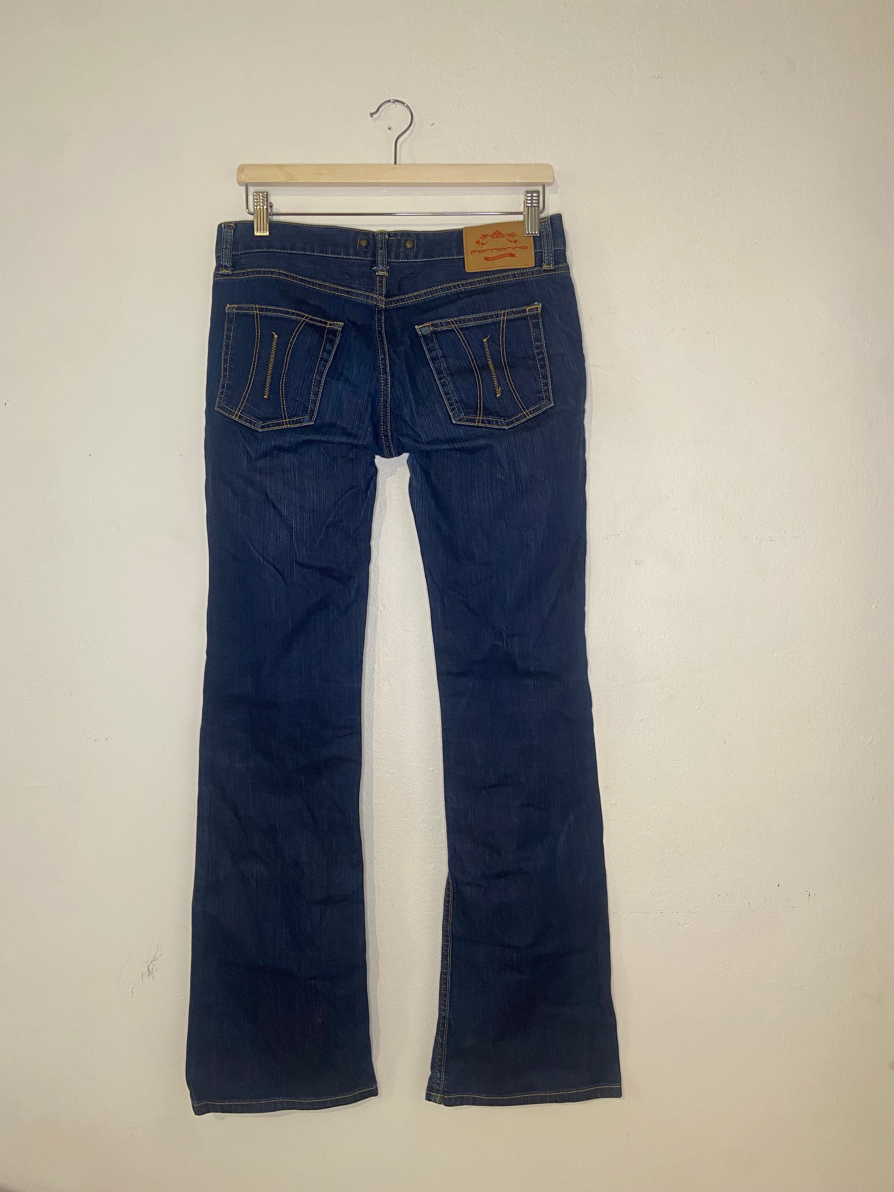 Fornarina Mörkblå Bootcut Jeans