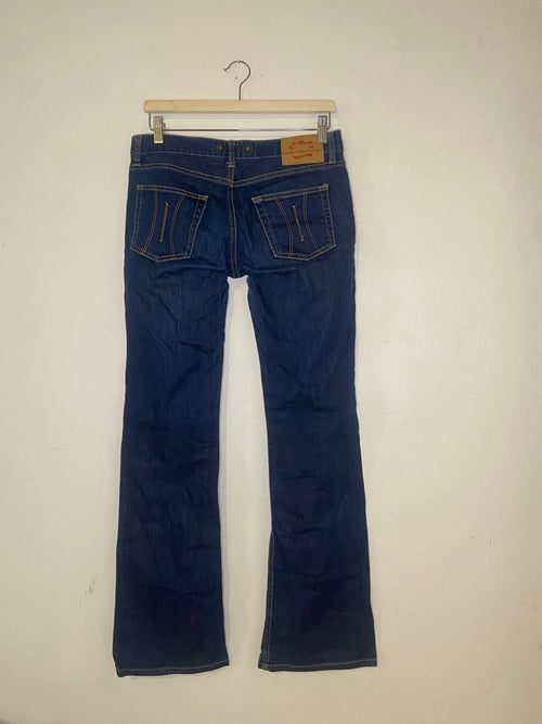 Fornarina Mörkblå Bootcut Jeans