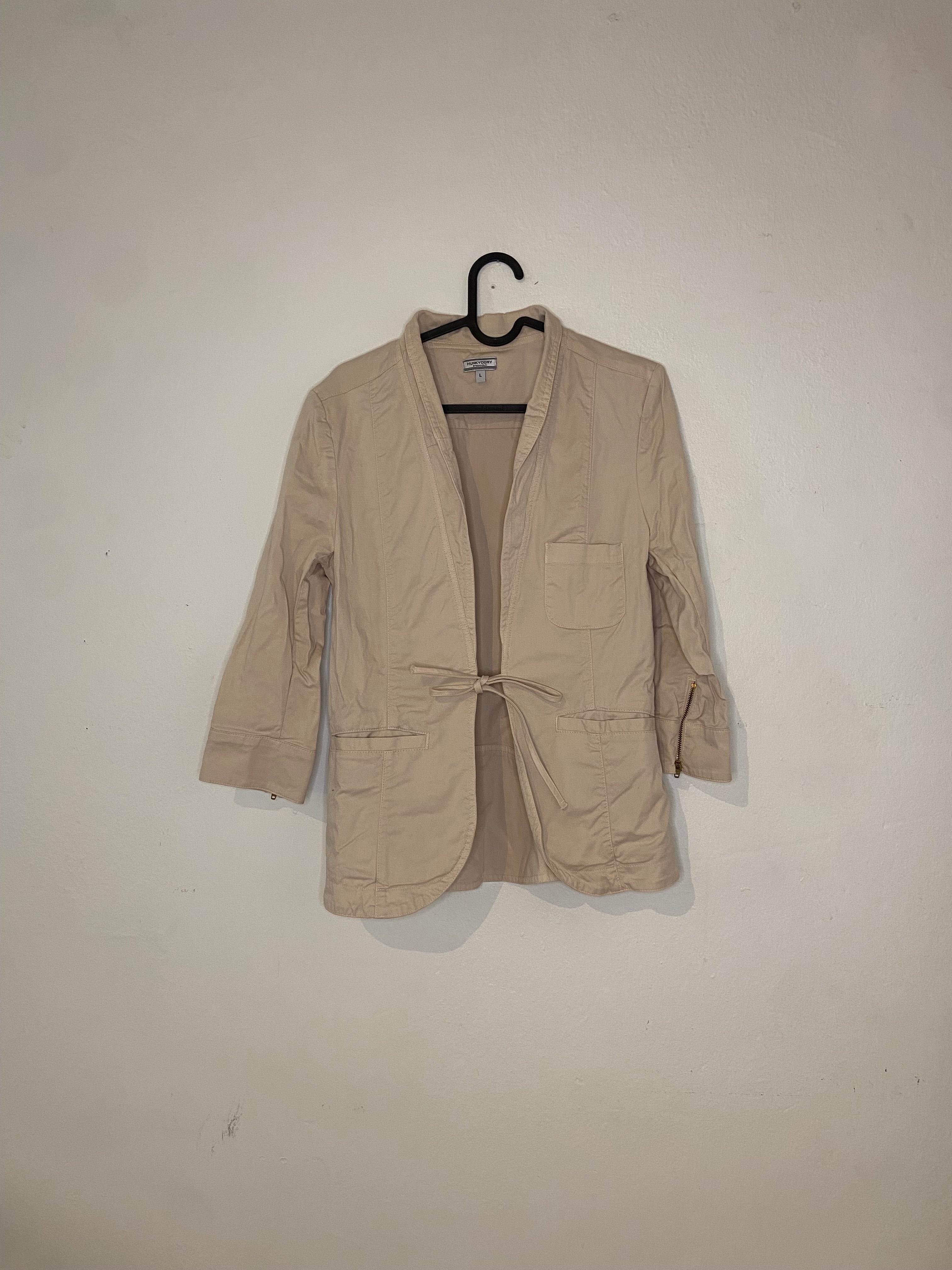Hunkydory Beige Kavajjacka med Dragsko