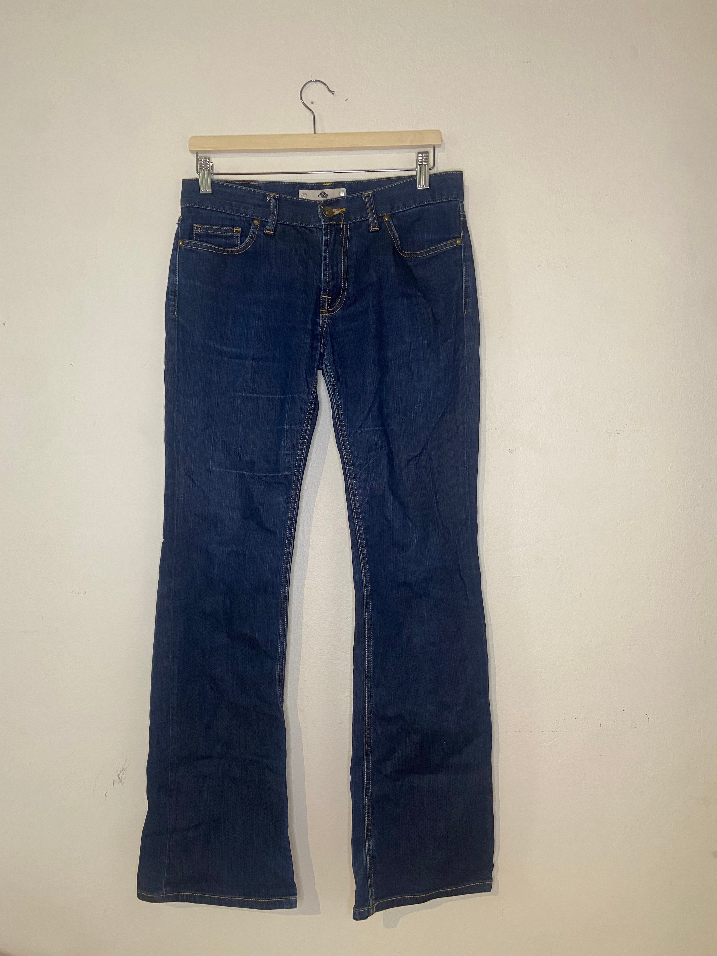 Fornarina Mörkblå Bootcut Jeans