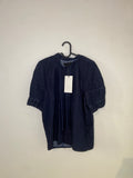 Zara Denimskjorta med Knytband & Puffärmar