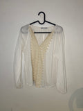 Zara Blus med Spetsdetalj